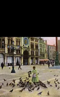Torre Prints: Torre dell Orologio, Piazzetta di San Marco, Venice, Italy