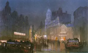 Tottenham Court Road at night, 1926