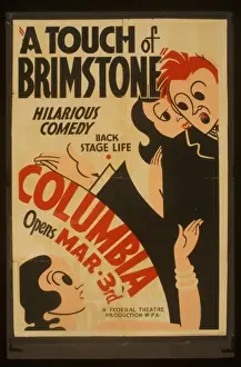 Hilarious Prints: A touch of brimstone Hilarious comedy : Back stage life A to
