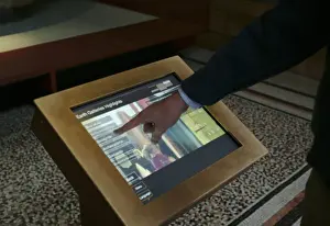 Central Hall Prints: Touch-screen display in the Central Hall