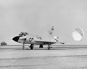 Touchdown after first flight of the Convair TF-102A Delta Da