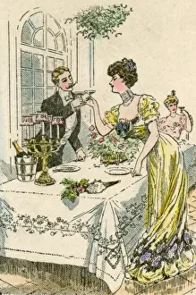 Mutual Prints: Touching Glasses 1908