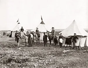 Jordan Prints: Tourist camp in the Holy Land, c. 1890