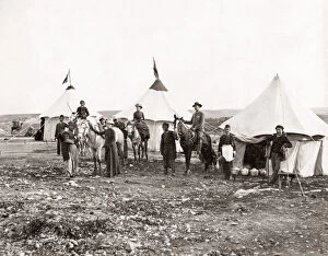 Jordan Gallery: Tourist camp in the Holy Land, c.1890