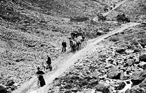 Tourists on Honister Pass, Lake District, Victorian period