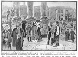 Sightseers Prints: Tourists at Rome