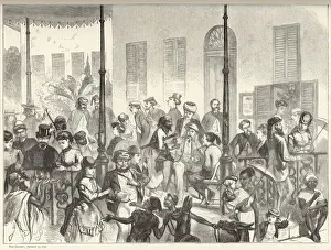 Gathering Collection: Tourists and touts at the Shepherds Hotel, Cairo, Egypt