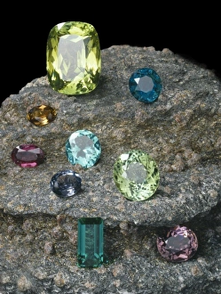 Aluminium Gallery: Tourmaline cut stones see 666