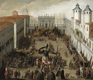 Fine Art Prints: Tournament in Castle Square, celebrated to commemorate