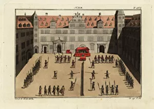 Baptism Collection: Tournament on foot held at Kassel in 1596