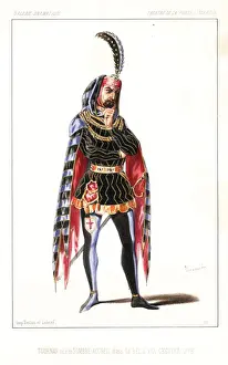 Porte Prints: Tournan as Sombre Accueil in La Belle aux Cheveux d Or, 1847