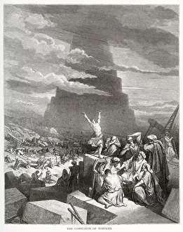 Architects Prints: Tower of Babel, Gustave Dore