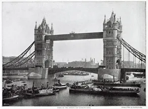 Images Dated 4th May 2021: Tower Bridge was designed by Sir Horace Jones and Mr. Wolfe Barry