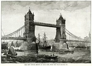 Images Dated 21st December 2018: Tower Bridge, London 1887