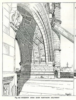Masonry Collection: Tower Bridge, Masonry Arch over Northern Abutment
