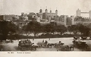 The Tower of London and Tower Bridge (in background)