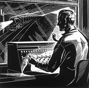 Images Dated 21st August 2020: Tower Man at Work