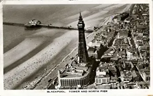 The Tower & North Pier, Blackpool, Lancashire