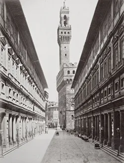 Vecchio Prints: Tower of the Palazzo Vecchio, Florence Italy