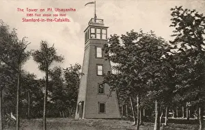 Stamford Prints: Tower, Stamford in the Catskills, New York State, USA