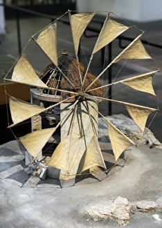Images Dated 2nd January 2013: Tower windmill, Crete. Greece. ca. 1850. Diorama