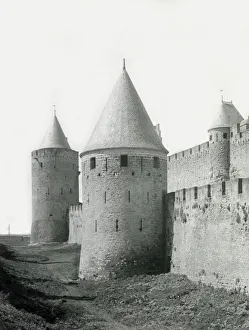Images Dated 7th May 2021: Towers and walls of Carcassonne, France