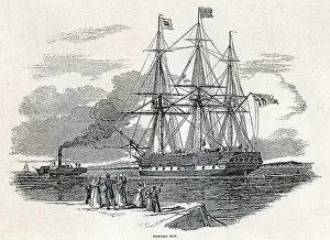 Towing Prints: Towing Out Migrant Ship bound for Australia from Germany