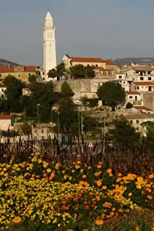 Town and church of Novi Vinodolski, Croatia