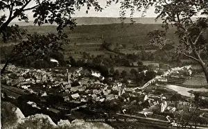Callander Prints: The Town from The Crags, Callander, Perthshire
