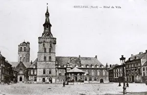 Bailleul Prints: Town Hall, Bailleul, Nord, Northern France