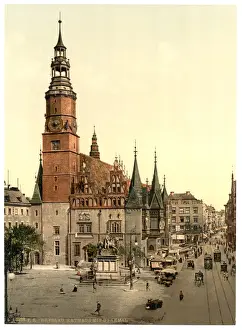Town hall, Breslau, Silesia, Germany (i. e. Wroclaw, Poland)
