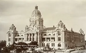 Durban Prints: Town Hall, Durban, Natal Province, South Africa