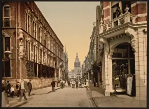 Nijmegen Prints: The town hall and the great market, Nymegen (i. e. Nijmegen)