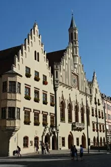 Images Dated 28th July 2008: Town Hall, Landshut, Bavaria, Germany