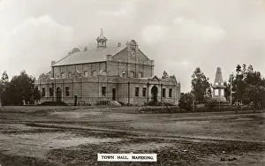 Cannons Prints: Town Hall and Siege Obelisk, Mafeking, South Africa