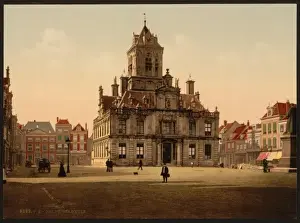 Delft Prints: Town hall (Stadthuis), Delft, Holland