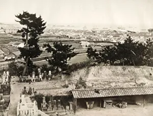 Thatch Prints: Town and harbour of Kobe. Japan