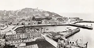 Cityscape Collection: Town and harbour at Torquay, Devon, England