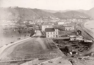 Town of Malaga, Spain from the lighthouse, c. 1890 s
