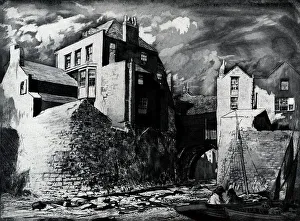 Connecting Prints: Town River Bridge Etching