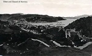 Oban Prints: Town & The Sound of Kerrera, Oban, Argyllshire