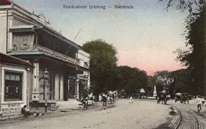 Town square, Tjontong, Surabaya, East Java, Indonesia