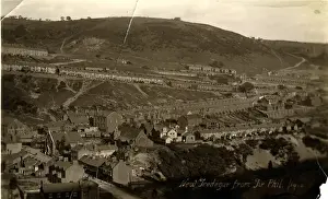 The Town from Tir Phil, New Tredegar, Gwent