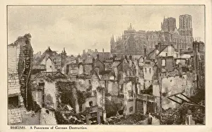 Marne Prints: The Town - WW1, Rheims, Marne