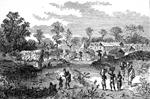 Acing Gallery: The town of Yancomassie-Assin, 1874