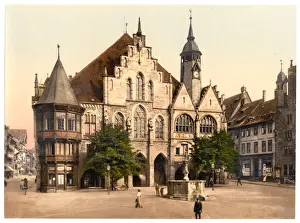 Saxony Prints: Townhall, Hildesheim, Saxony, Germany