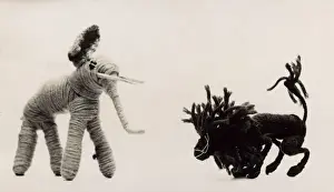 Mascots Prints: Toy Lion & Elephant