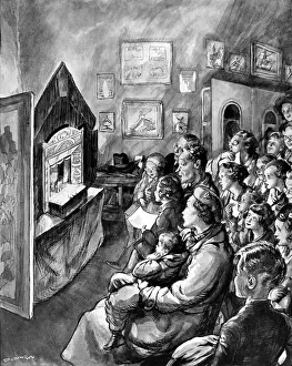 Toy Theatre in Bumpus Bookshop, London, 1935