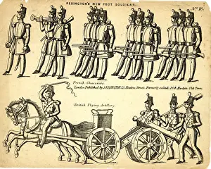 Toy Theatre, Foot Soldiers, Chasseurs and British Artillery