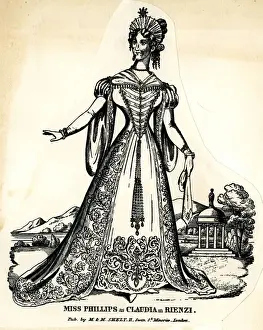 Toy Theatre, Miss Phillips as Claudia in Rienzi